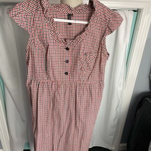 Top shop plaid dress size 12 (adult xs)